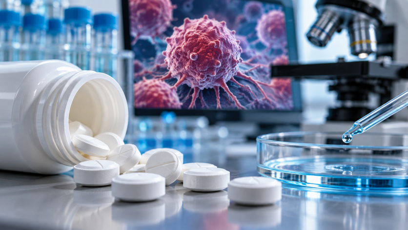 Can ivermectin treat cancer? Ivermectin tablets shown in a cancer research laboratory
